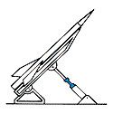 missile launcher hydraulic rod lock