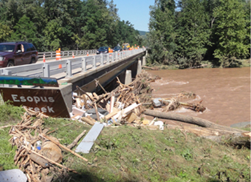 clogged bridge