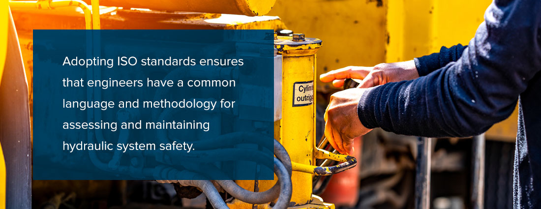 Adopting ISO standards ensures that engineers have a common language and methodology for assessing and maintaining hydraulic system safety.