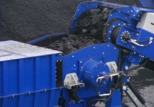 crushing coal at a mine